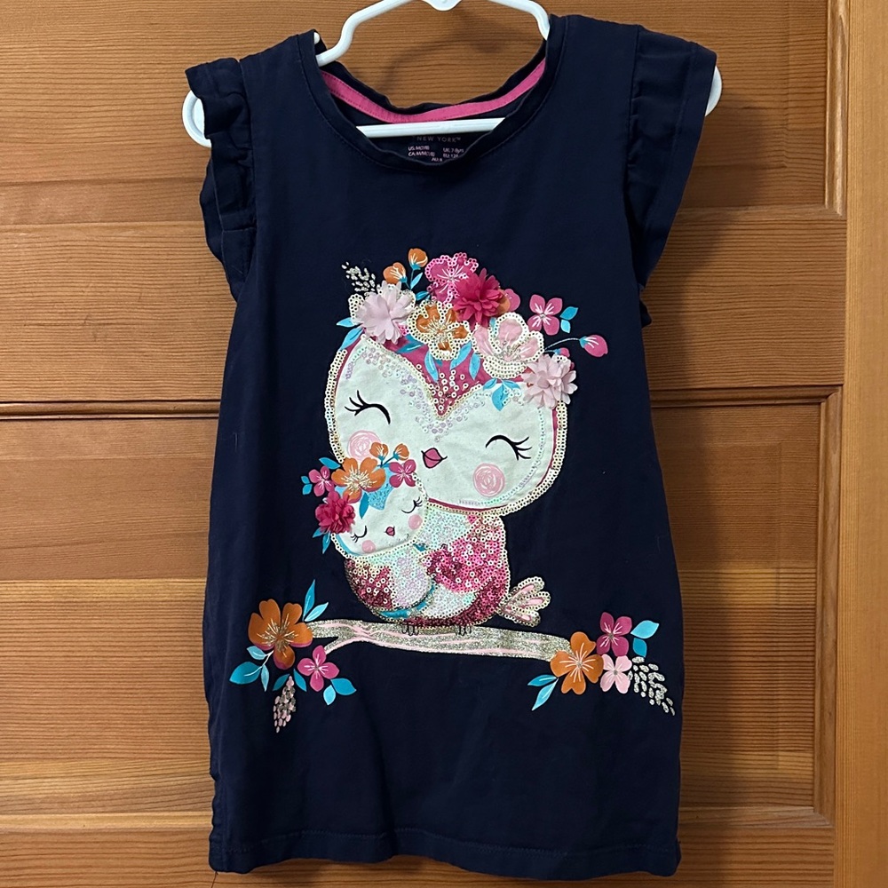 Isaac Mizrahi Kids' Navy Blouse with Owl Design